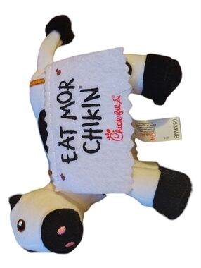Chick-Fil-A Cow Plush Standing 6" Eat Mor Chikin Promotional 2024 Kids Meal Toy